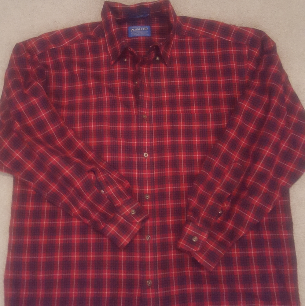 🍁🍂FALL COZIES🍁🍂Pendleton Wool Plaid Shirt. Sz. L